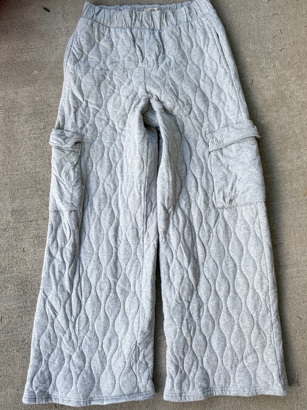 UGG wide leg quilted comfy lounge bottoms wide leg pants diamond quilting pocket